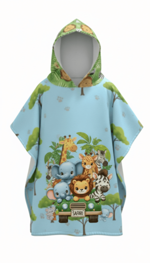 Kids Safari Adventure Hooded Towel - NekoKids